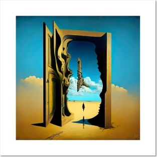 [AI Art] “EXIT”, inspired by the works of a surrealist master Posters and Art